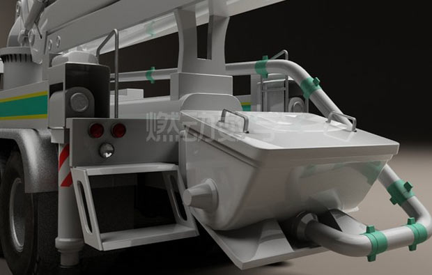 混凝土泵車(chē)三維動(dòng)畫(huà)仿